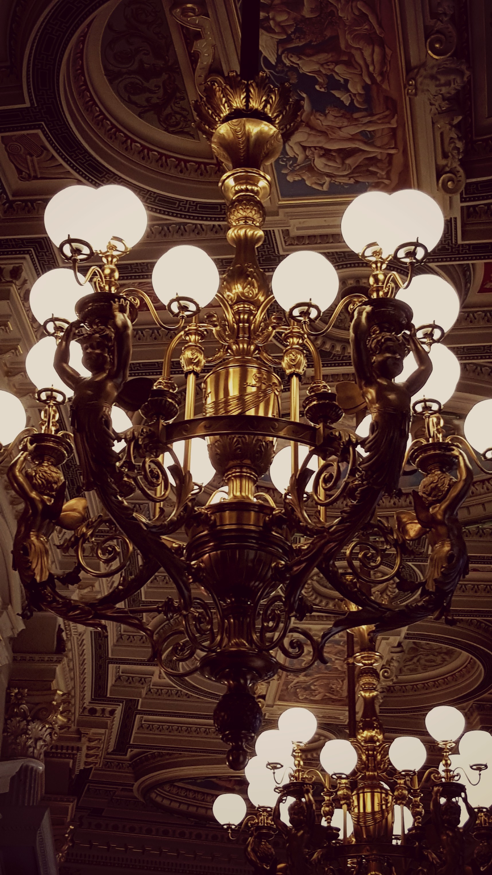 Dresden Semperoper Kronleuchter Light Golden Chandelie