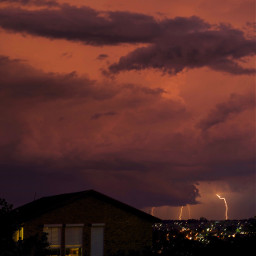 sydney australia storm lightning art